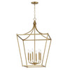 Maxim - 25316NAB - Six Light Pendant - Clifton - Natural Aged Brass