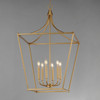 Maxim - 25316NAB - Six Light Pendant - Clifton - Natural Aged Brass