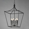 Maxim - 25316BK - Six Light Pendant - Clifton - Black