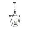 Maxim - 25314BK - Four Light Pendant - Clifton - Black