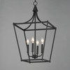 Maxim - 25314BK - Four Light Pendant - Clifton - Black