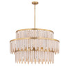 Maxim - 22514WWTNAB - Ten Light Chandelier - Marimba - Natural Aged Brass