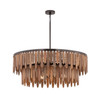 Maxim - 22513WNGM - Seven Light Pendant - Marimba - Gunmetal
