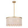 Maxim - 22512WWTNAB - Four Light Pendant - Marimba - Natural Aged Brass