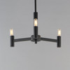 Maxim - 21363BK - Three Light Chandelier - Emana - Black