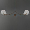 Maxim - 18414OFWBR - Four Light Chandelier - Dunbridge - Weathered Brass