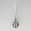 Maxim - 16110CLBKAB - One Light Wall Sconce - Flambeau - Black / Antique Brass