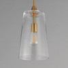 Maxim - 12886CLNAB - One Light Pendant - Hudson - Natural Aged Brass