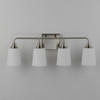 Maxim - 12884SWSN - Four Light Bath Vanity - Hudson - Satin Nickel