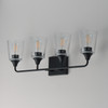 Maxim - 12884CLBK - Four Light Bath Vanity - Hudson - Black