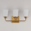 Maxim - 12883SWNAB - Three Light Bath Vanity - Hudson - Natural Aged Brass