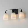 Maxim - 12883SWBK - Three Light Bath Vanity - Hudson - Black