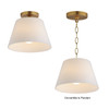 Maxim - 12880SWNAB - One Light Semi-Flush Mount/Pendant - Hudson - Natural Aged Brass