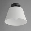 Maxim - 12880SWBK - One Light Semi-Flush Mount/Pendant - Hudson - Black