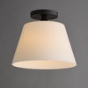 Maxim - 12880SWBK - One Light Semi-Flush Mount/Pendant - Hudson - Black