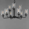 Maxim - 12879CLBK - Nine Light Chandelier - Hudson - Black