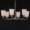 Maxim - 12876SWSN - Six Light Chandelier - Hudson - Satin Nickel