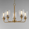 Maxim - 12875CLNAB - Five Light Chandelier - Hudson - Natural Aged Brass