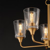 Maxim - 12875CLNAB - Five Light Chandelier - Hudson - Natural Aged Brass