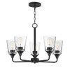 Maxim - 12875CLBK - Five Light Chandelier - Hudson - Black