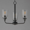 Maxim - 12873CLBK - Three Light Chandelier - Hudson - Black