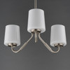 Maxim - 12695WTSN - Three Light Chandelier - Durham - Satin Nickel