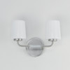 Maxim - 12692WTSN - Two Light Bath Vanity - Durham - Satin Nickel