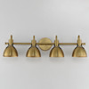 Maxim - 12344SBR - Four Light Wall Sconce - Dusk - Satin Brass