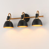 Maxim - 12343BKAB - Three Light Wall Sconce - Dusk - Black / Antique Brass