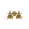 Maxim - 12342SBR - Two Light Wall Sconce - Dusk - Satin Brass