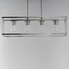 Maxim - 10288CLSN - Four Light Linear Pendant - Lateral - Satin Nickel