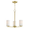Maxim - 10287SWSBR - Three Light Chandelier - Lateral - Satin Brass