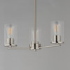 Maxim - 10287CLSN - Three Light Chandelier - Lateral - Satin Nickel