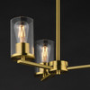 Maxim - 10287CLSBR - Three Light Chandelier - Lateral - Satin Brass