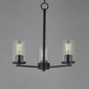 Maxim - 10287CLBK - Three Light Chandelier - Lateral - Black