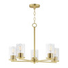 Maxim - 10286CLSBR - Five Light Chandelier - Lateral - Satin Brass