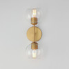Maxim - 21632CLNAB - Two Light Wall Sconce - Knox - Natural Aged Brass