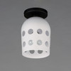 Maxim - 21240WTBK - One Light Flush Mount - Dottie - Black