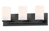 Maxim - 10283SWBK - Three Light Bath Vanity - Lateral - Black
