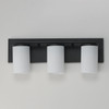 Maxim - 10283SWBK - Three Light Bath Vanity - Lateral - Black