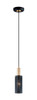 Maxim - 10081BKSBR - One Light Mini Pendant - Perf - Black / Satin Brass