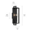 Kichler - 59134BKT - Two Light Outdoor Wall Mount - Kroft - Textured Black
