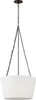 Visual Comfort Studio - PCP1033AI - Three Light Hanging Shade - Herve - Aged Iron | Aged Iron