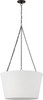 Visual Comfort Studio - PCP1033AI - Three Light Hanging Shade - Herve - Aged Iron | Aged Iron