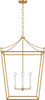 Visual Comfort Studio - KSC1204BBS - Four Light Lantern - Carlyle - Burnished Brass | Burnished Brass