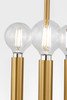 Visual Comfort Studio - KSC1183MBK - Three Light Lantern - Carlyle - Midnight Black | Burnished Brass