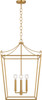 Visual Comfort Studio - KSC1174BBS - Four Light Lantern - Carlyle - Burnished Brass | Burnished Brass