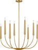 Visual Comfort Studio - EC1198BBS - Eight Light Chandelier - Lois - Burnished Brass | Burnished Brass