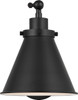 Visual Comfort Studio - CW1121MBK - One Light Wall Sconce - Wellfleet - Midnight Black | Midnight Black