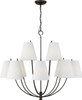 Visual Comfort Studio - CC18412AI - 12 Light Chandelier - Marina - Aged Iron | Aged Iron
